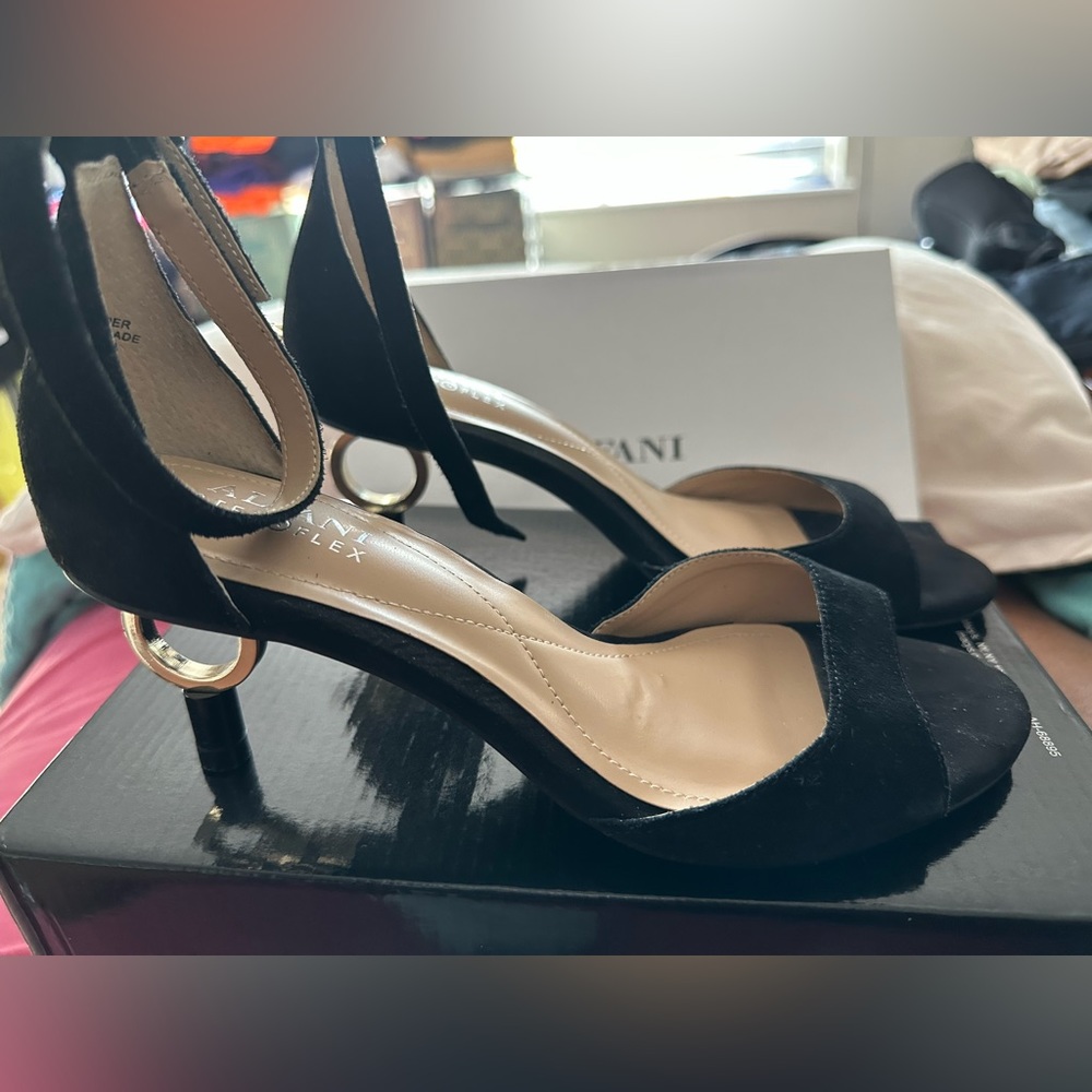 Black dress sandals